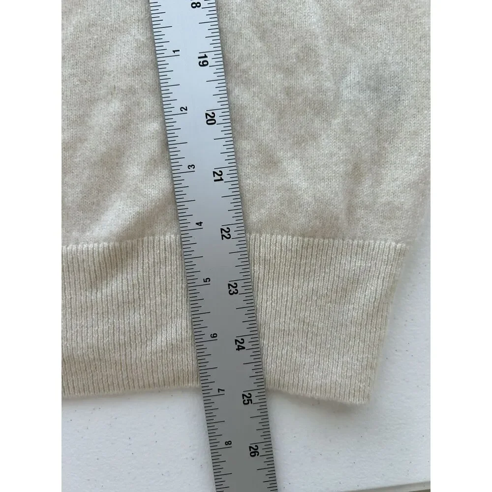 NAADAM The Original 100% Cashmere Crewneck Sweater - Off-White Ivory / Size L
